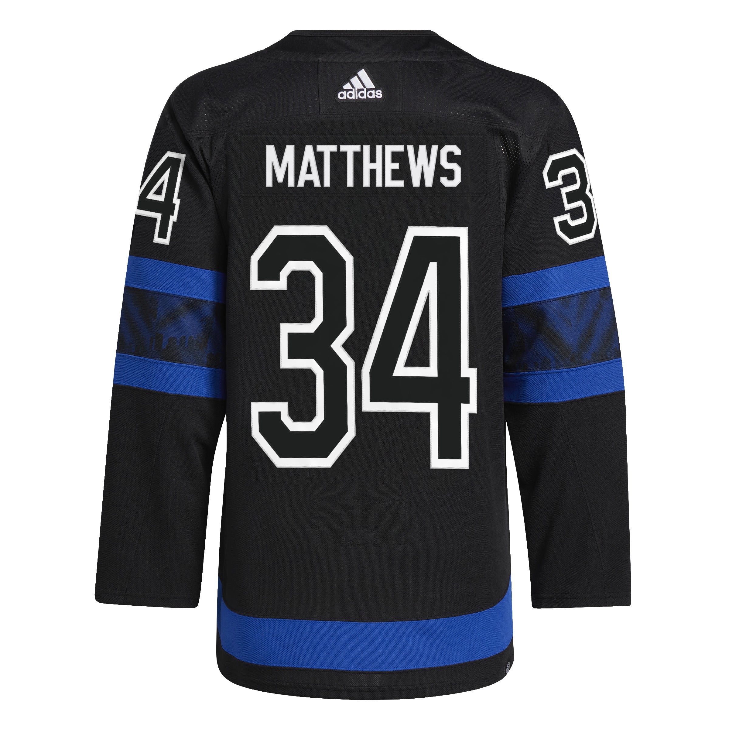 Auston Matthews Toronto Maple Leafs NHL Adidas Men's Black Primegreen Alternate Authentic Pro Jersey