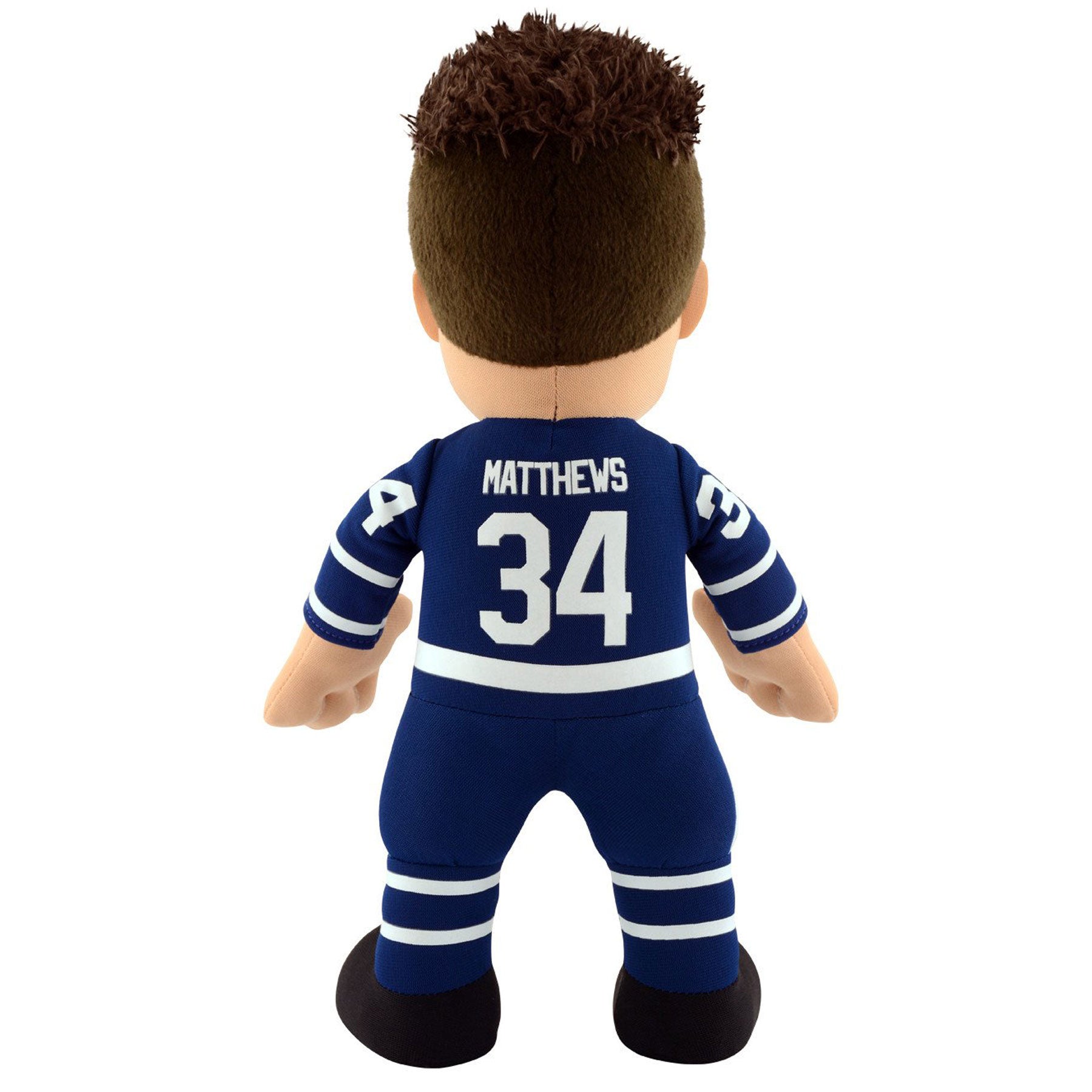 Figurine en peluche Auston Matthews des Maple Leafs de Toronto NHL Bleacher Creatures de 10 po