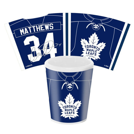 Auston Matthews Toronto Maple Leafs NHL Mustang Products 1.5oz Shot Glass