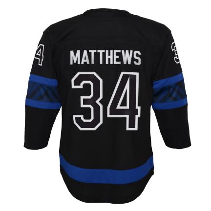Auston Matthews Toronto Maple Leafs NHL Outerstuff Youth Black Premier Jersey