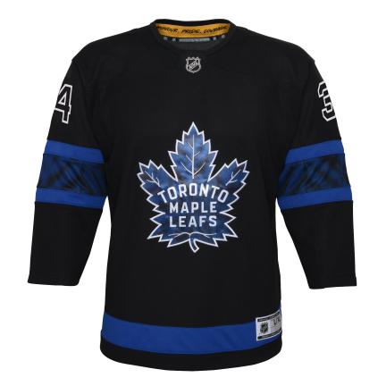 Auston Matthews Toronto Maple Leafs NHL Outerstuff Youth Black Premier Jersey