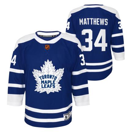 Youth Toronto Maple Leafs Auston Matthews Navy 2022 NHL Heritage Classic  Premier Player Jersey