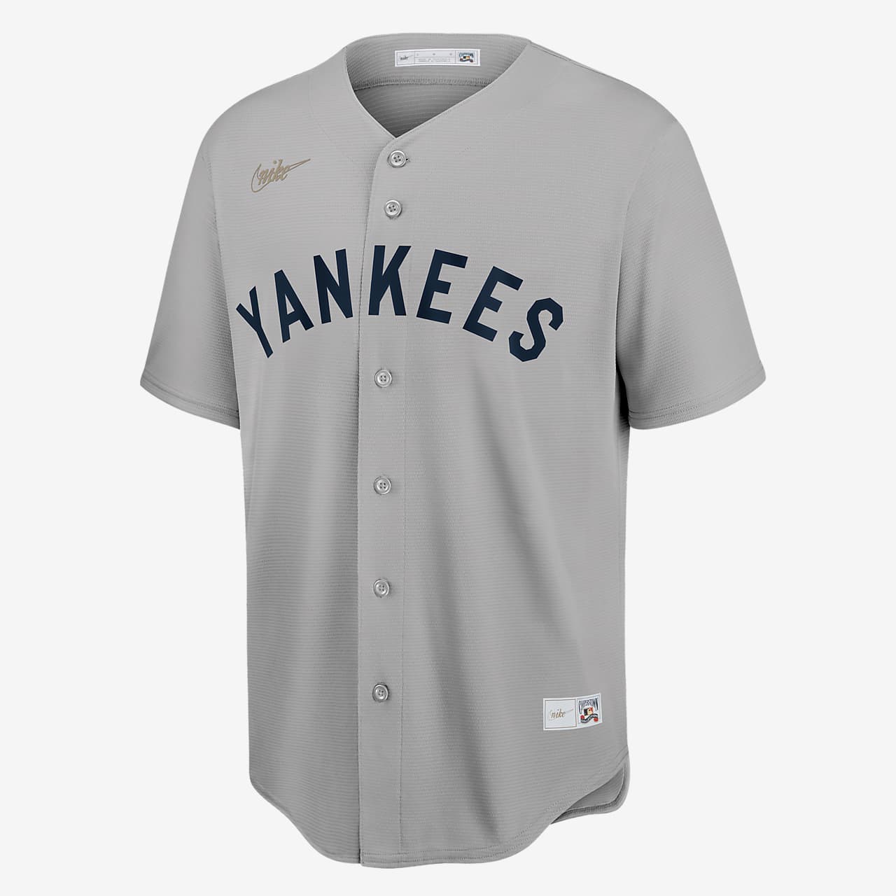 Babe Ruth New York Yankees MLB Nike Men's Grey Cooperstown Replica Jersey