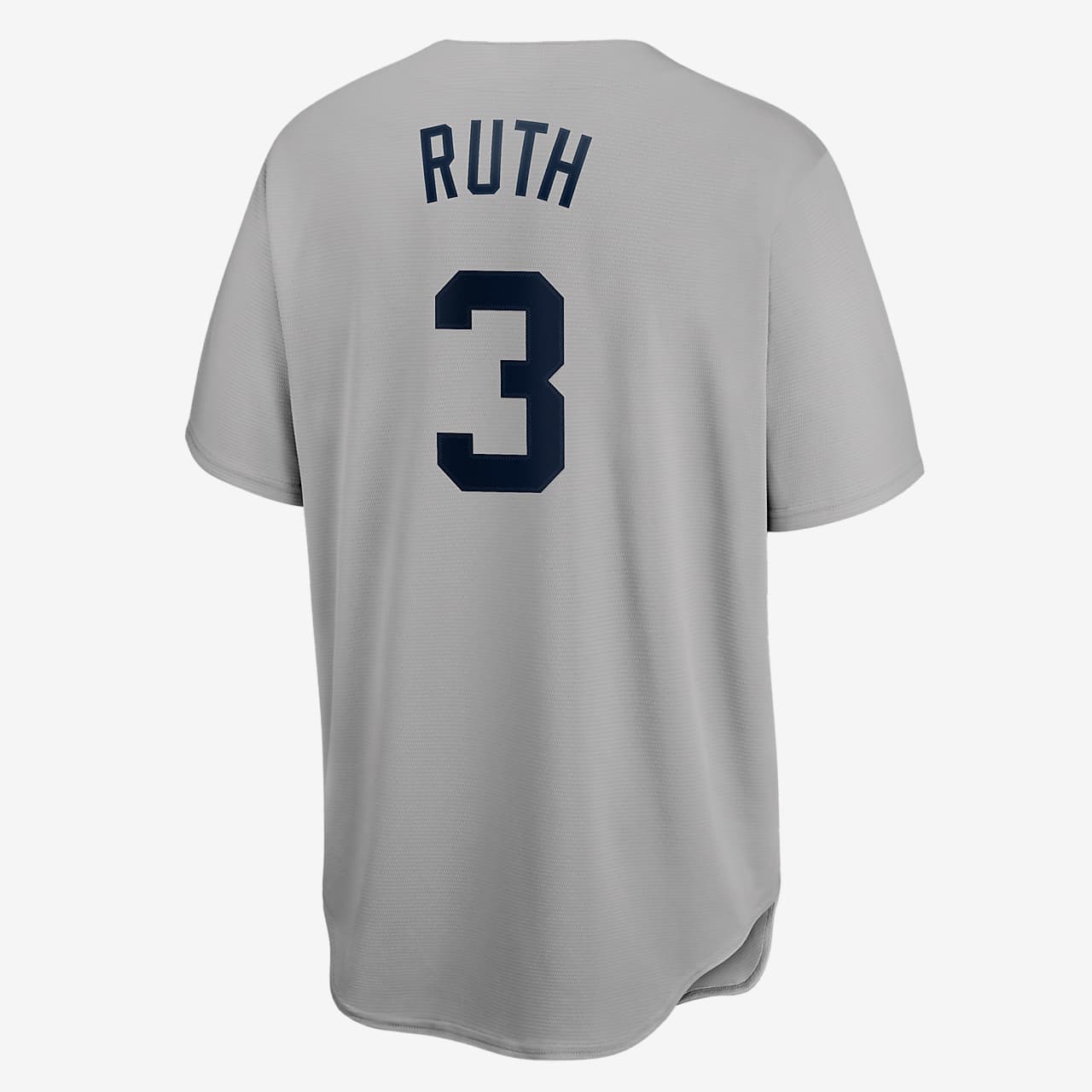 Babe Ruth New York Yankees MLB Nike Men's Grey Cooperstown Replica Jersey