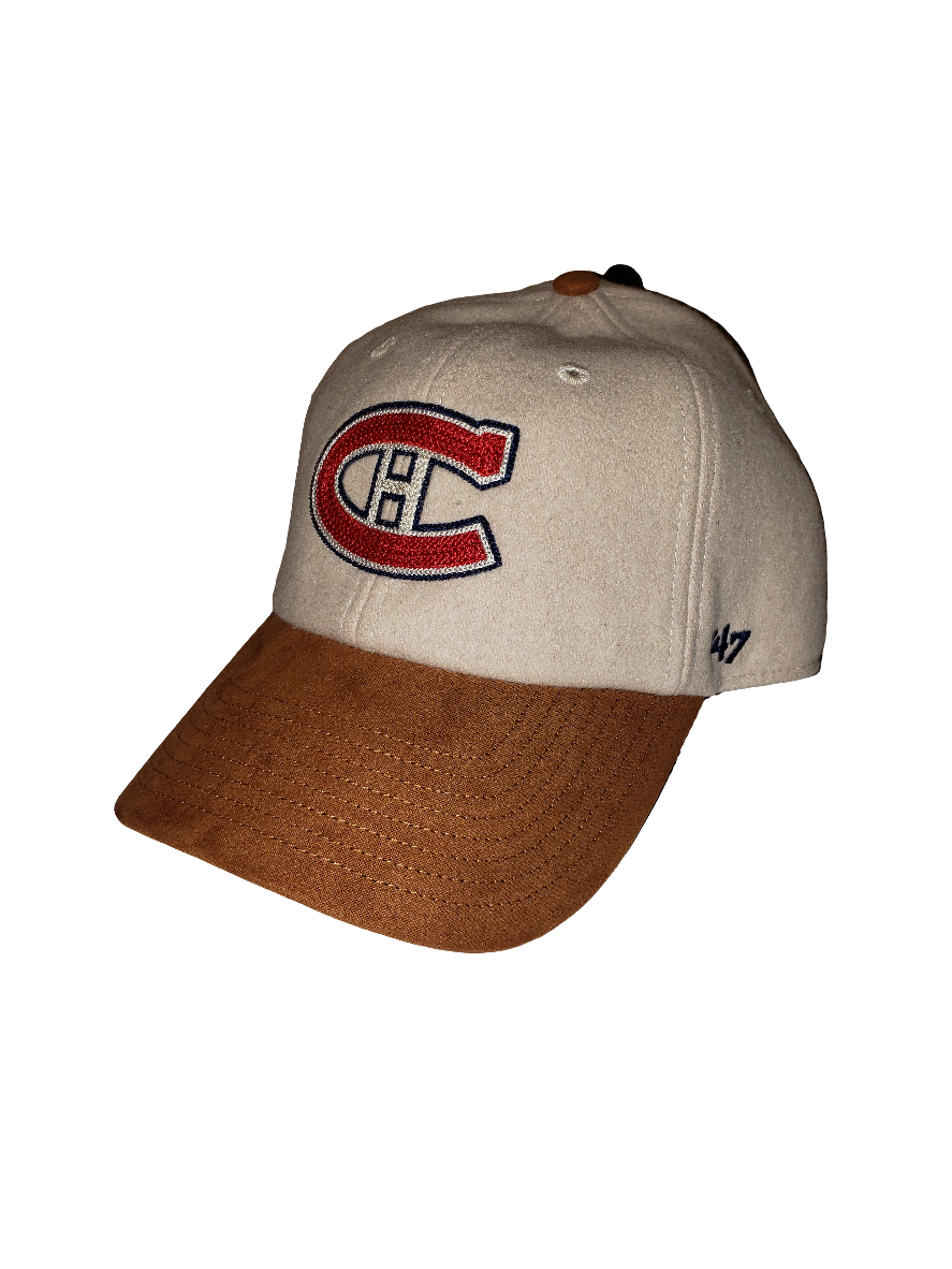 Montreal Canadiens NHL 47 Brand Men's Beige Rafter Clean Up Adjustable Hat