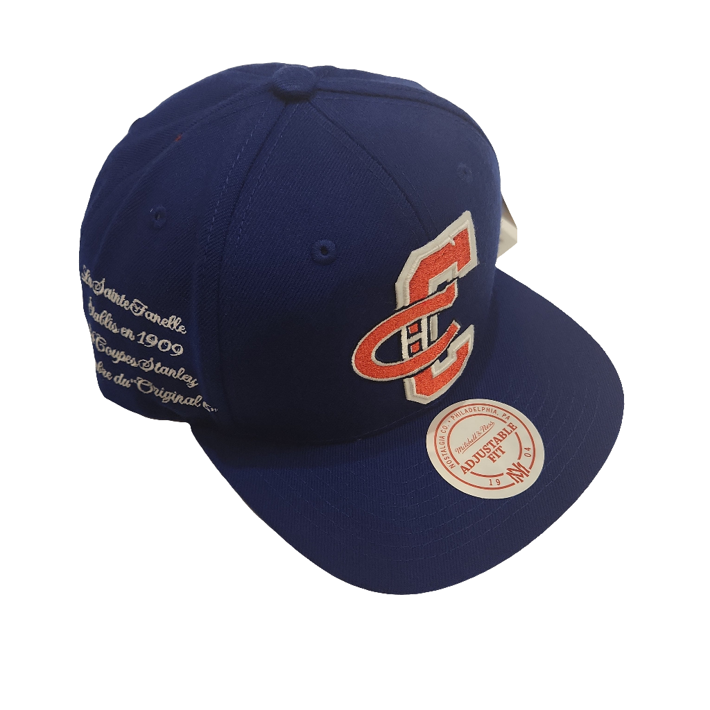 Montreal Canadiens NHL Mitchell & Ness Men's Royal Blue Graduation Snapback