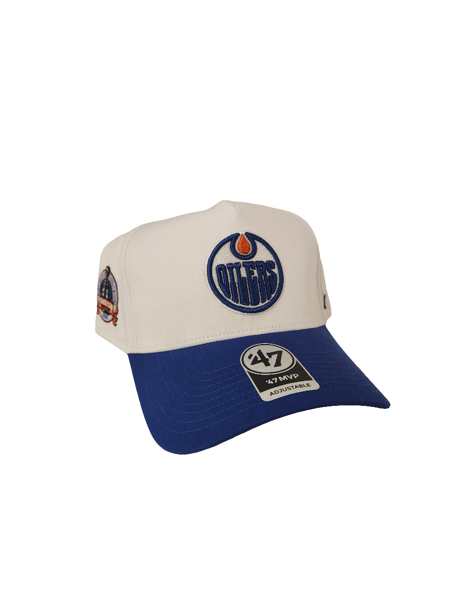 Edmonton Oilers NHL 47 Brand Men's Whiteout MVP Sure Shot Snapback