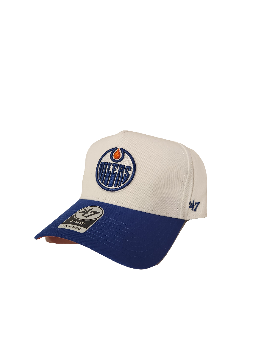 Edmonton Oilers NHL 47 Brand Men's Whiteout MVP Sure Shot Snapback