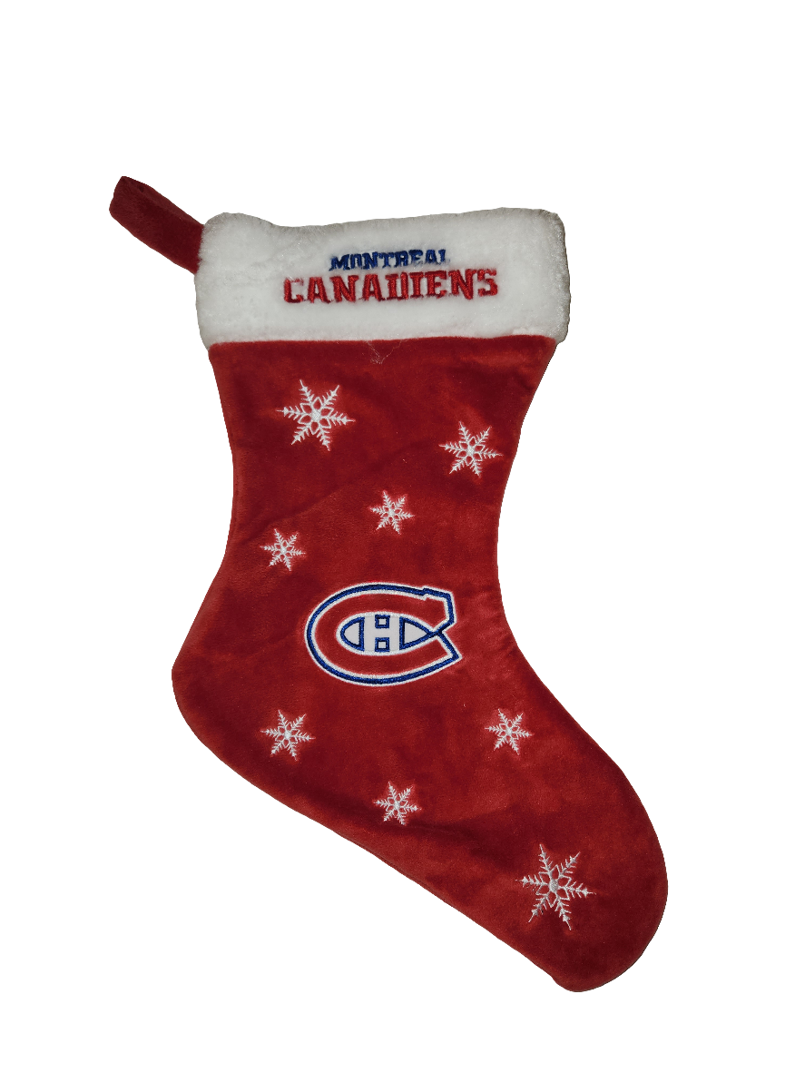 Bas de Noël colorblock rouge de 17 po des Canadiens de Montréal de la LNH FOCO