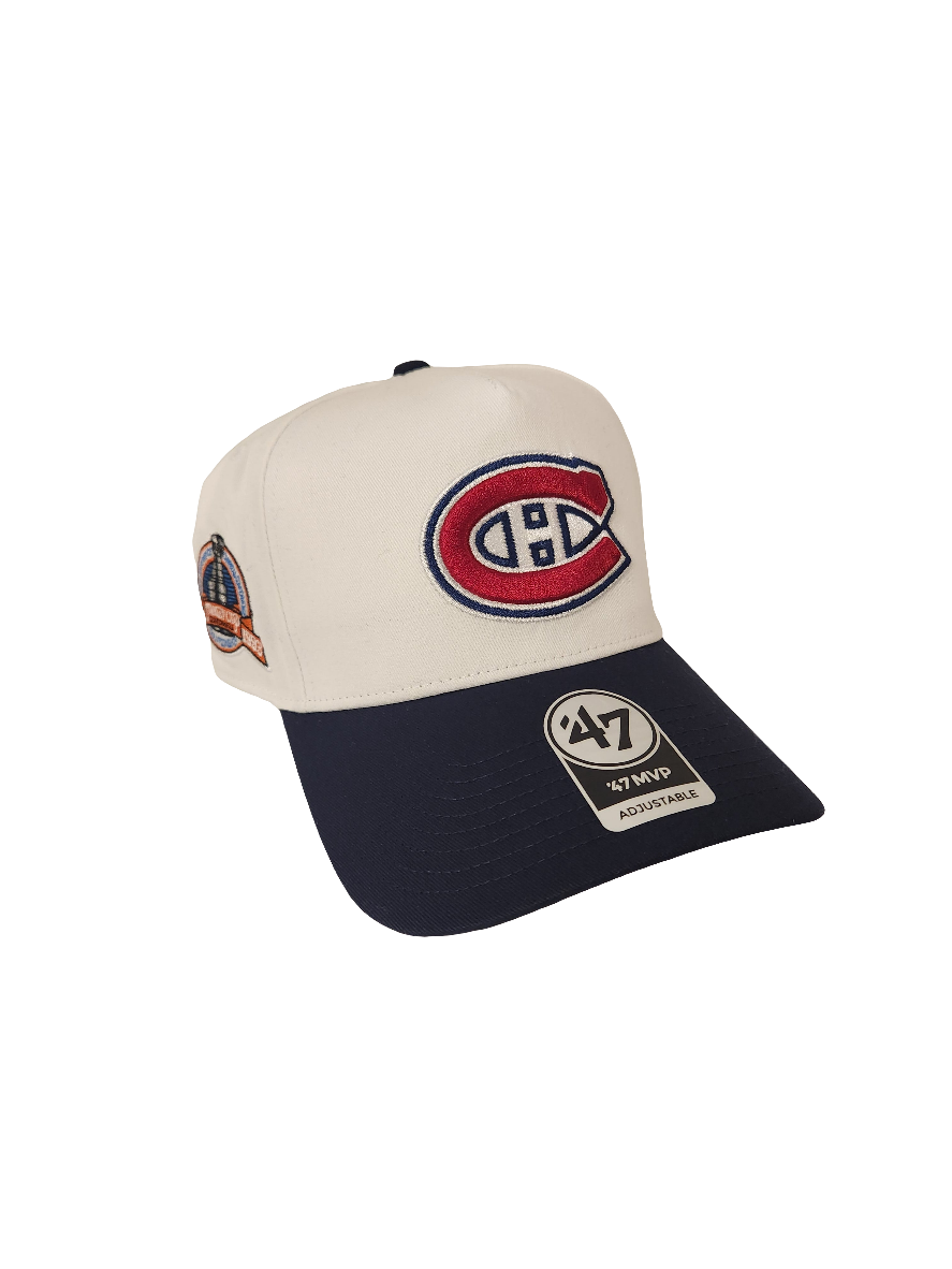 Montreal Canadiens NHL 47 Brand Men's Whiteout MVP Sure Shot Snapback