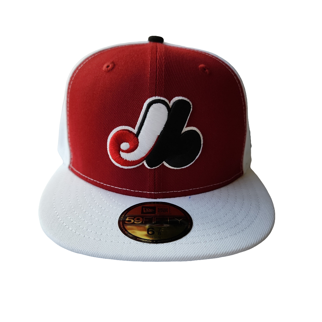 Montreal Expos MLB New Era Men's Red/White 59Fifty Cooperstown Fitted Hat