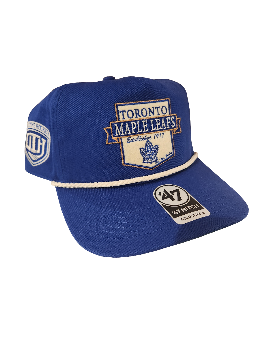 Casquette à visière snapback Rafter Sure Shot Hitch bleu royal pour homme LNH 47 des Maple Leafs de Toronto