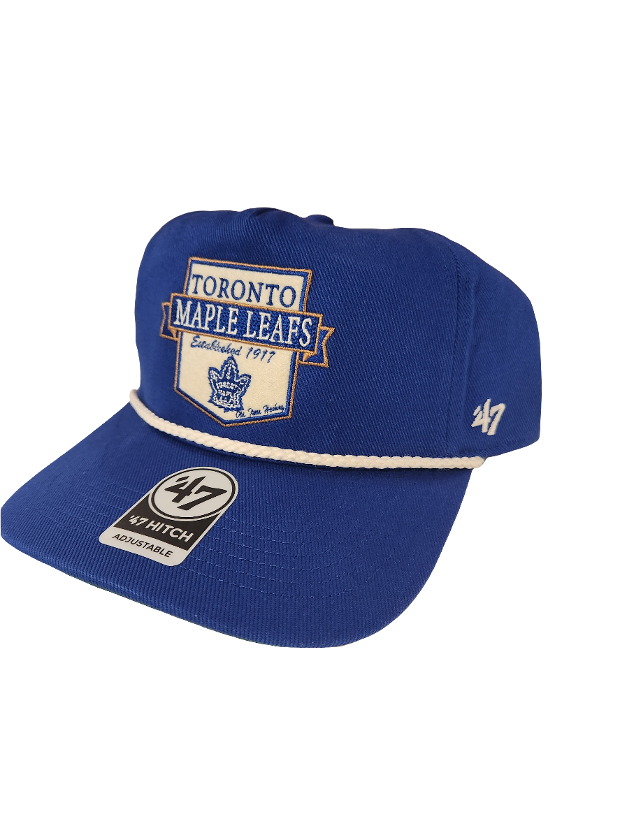 Casquette à visière snapback Rafter Sure Shot Hitch bleu royal pour homme LNH 47 des Maple Leafs de Toronto