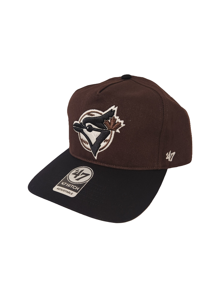 Casquette snapback Sure Shot Hitch en chocolat noir pour homme des Toronto Blue Jays MLB 47 Brand