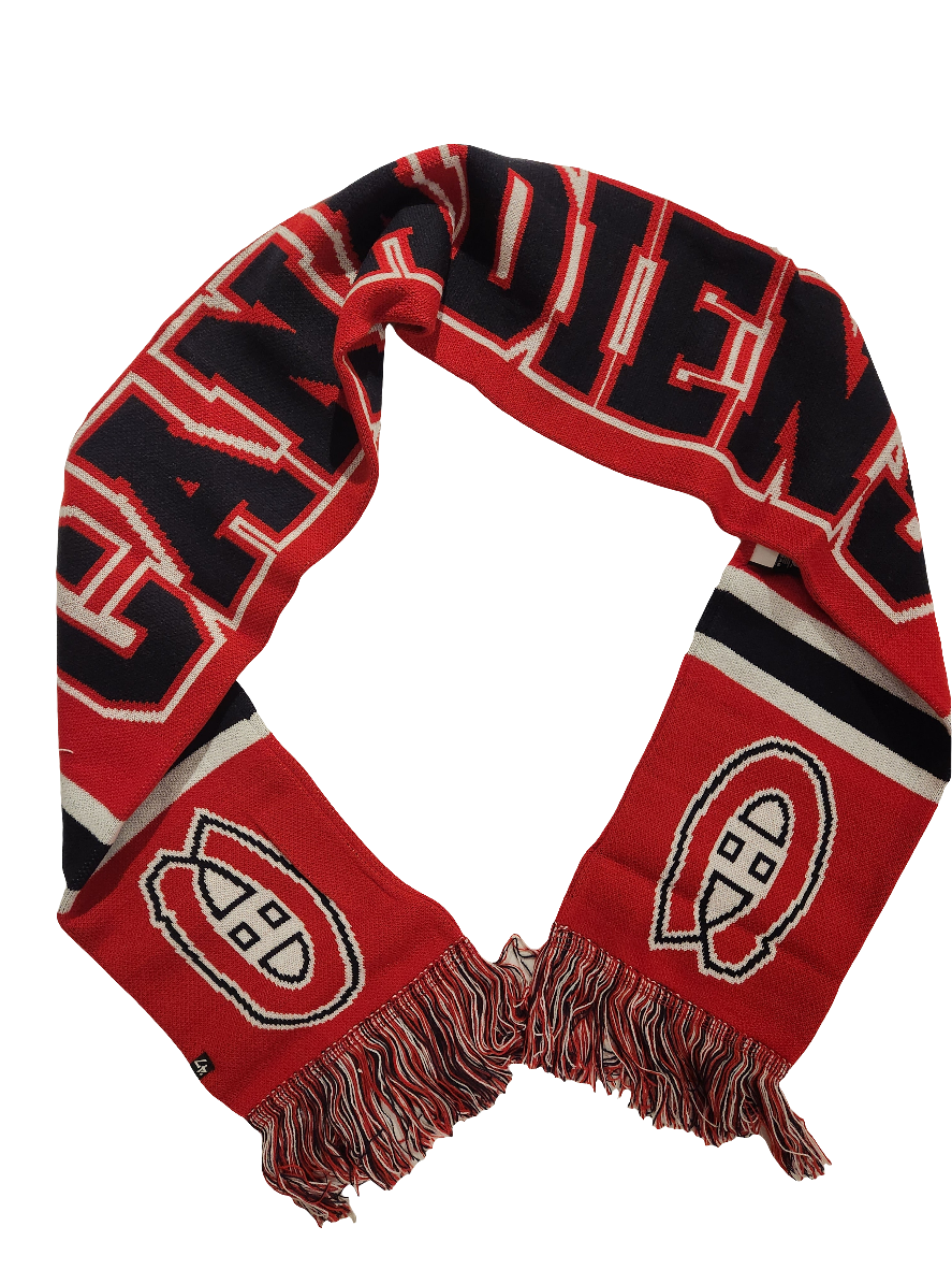 Montreal Canadiens NHL 47 Brand Men's Red Breakaway Knit Scarf