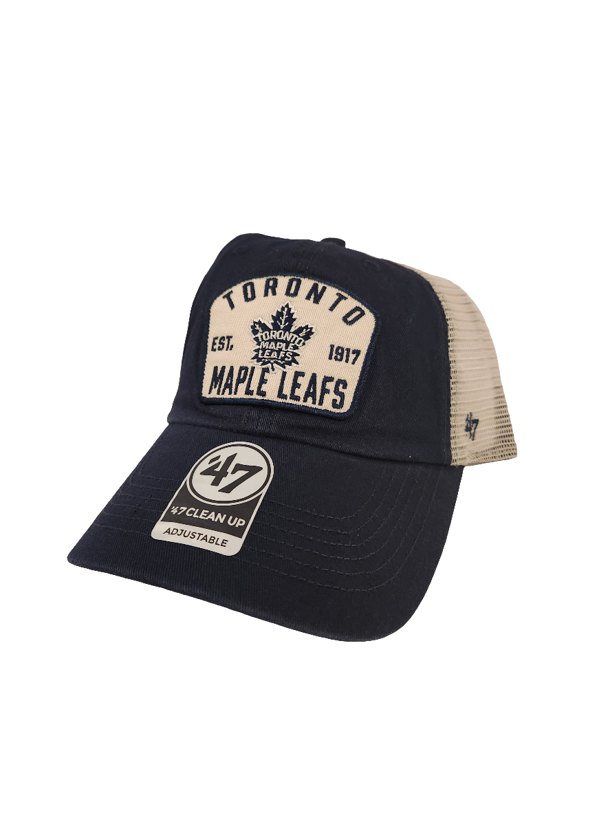 Casquette ajustable McCall Clean Up pour homme de la marque NHL 47 des Maple Leafs de Toronto, bleu marine