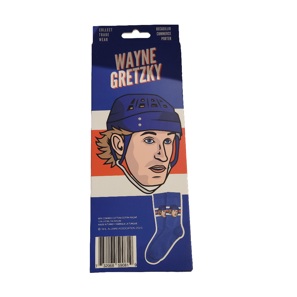 Wayne Gretzky Edmonton Oilers NHL Major League Socks Men's Royal Crew Socks