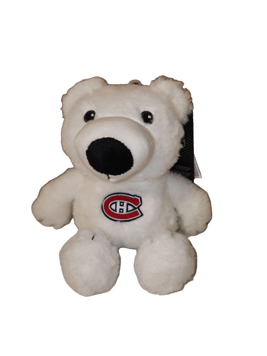 Montreal Canadiens NHL FOCO Team Logo Plush Polar Bear