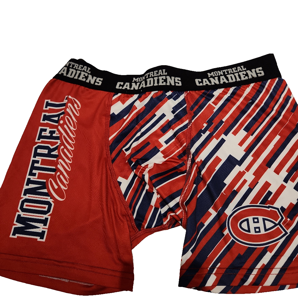 Sous-vêtements de compression de sport rouges NHL FOCO des Canadiens de Montréal pour hommes