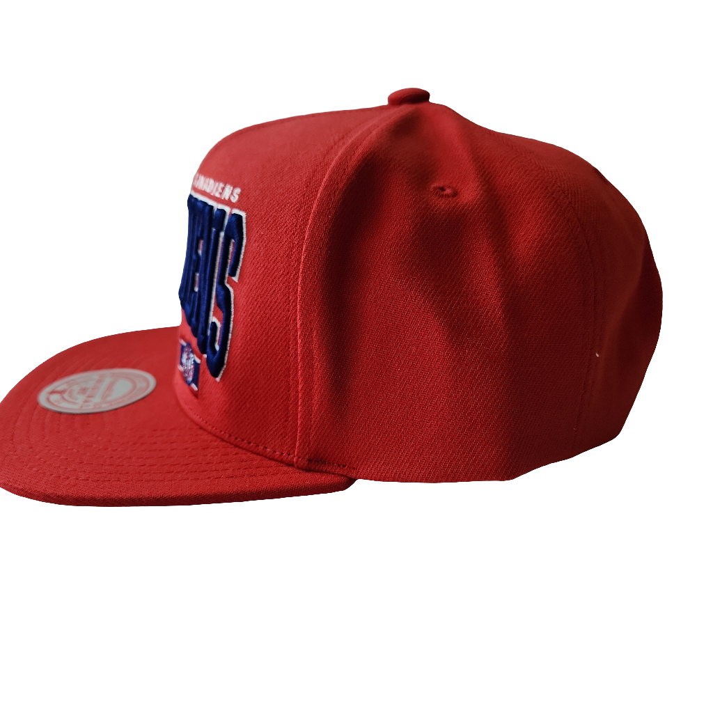 Casquette Snapback rouge Champ Stack des Canadiens de Montréal NHL Mitchell & Ness pour hommes