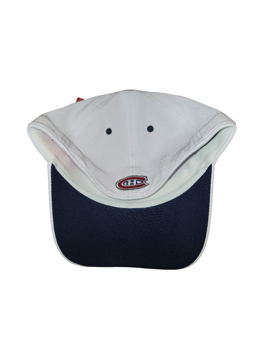 Montreal Canadiens NHL American Needle Men's White E-Boss Stretch Fit Hat