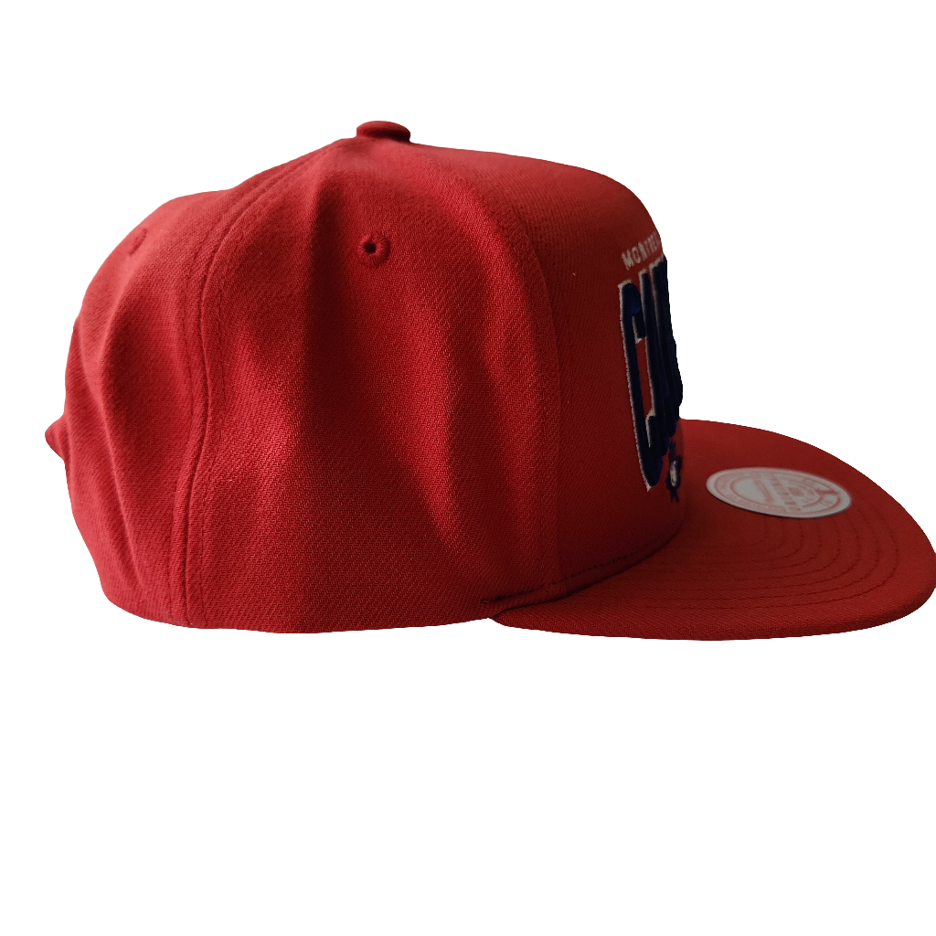 Casquette Snapback rouge Champ Stack des Canadiens de Montréal NHL Mitchell & Ness pour hommes