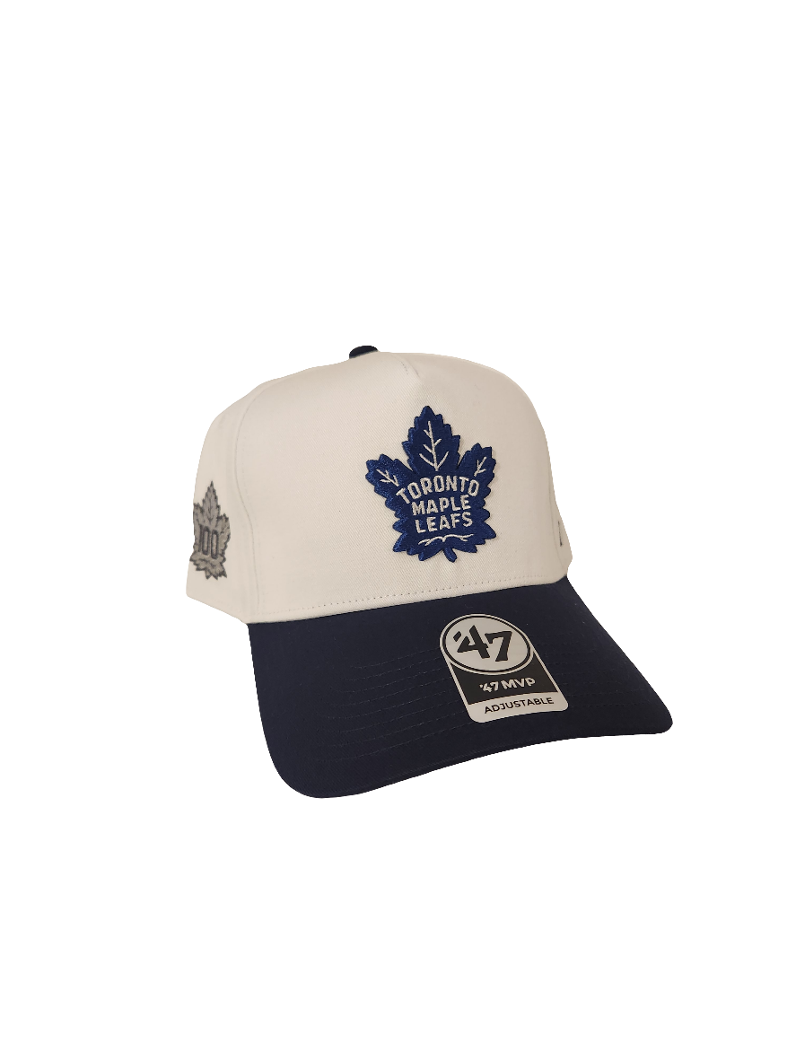 Toronto Maple Leafs NHL 47 Brand Men's Whiteout MVP Sure Shot Snapback