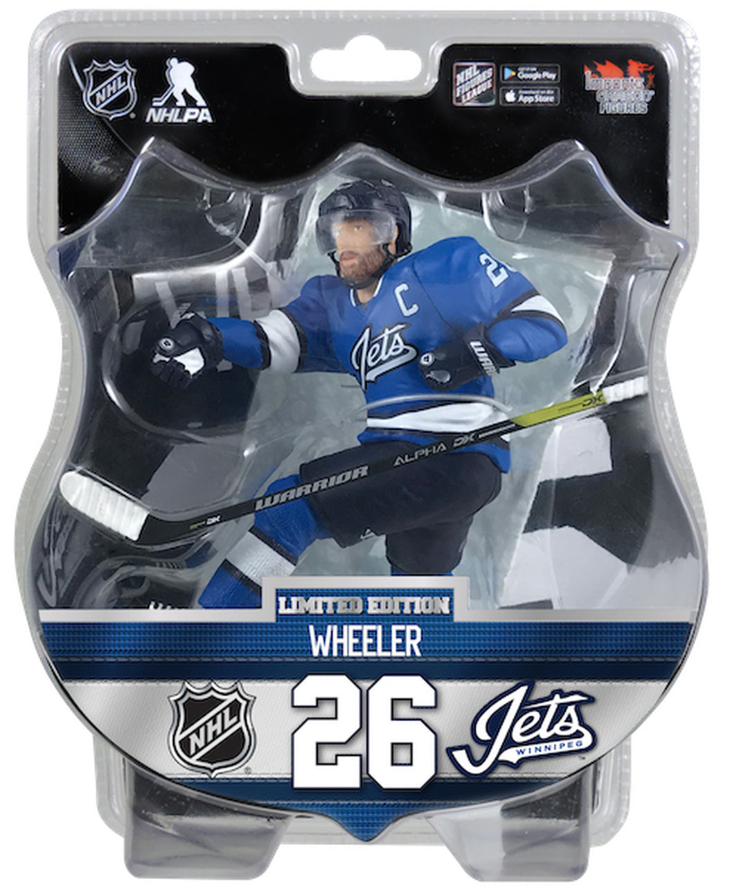 Blake Wheeler Winnipeg Jets NHL Imports Dragon 6" Action Figure