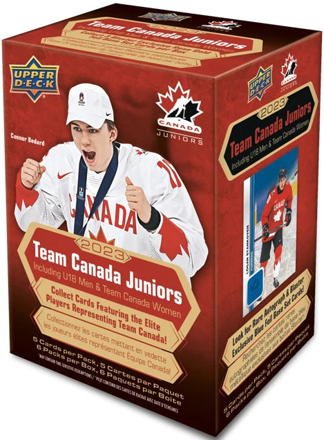 Blaster de hockey junior Hockey Canada 2023 Upper Deck de l'IIHF