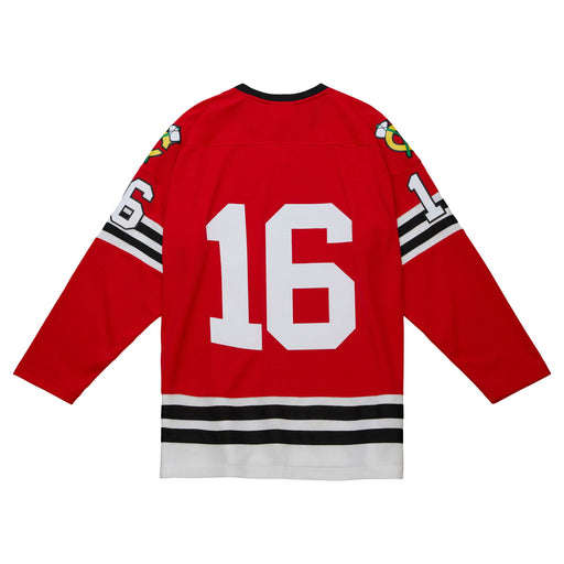 Bobby Hull Chicago Blackhawks NHL Mitchell & Ness Men's Red 1960 Blue Line Authentic Jersey