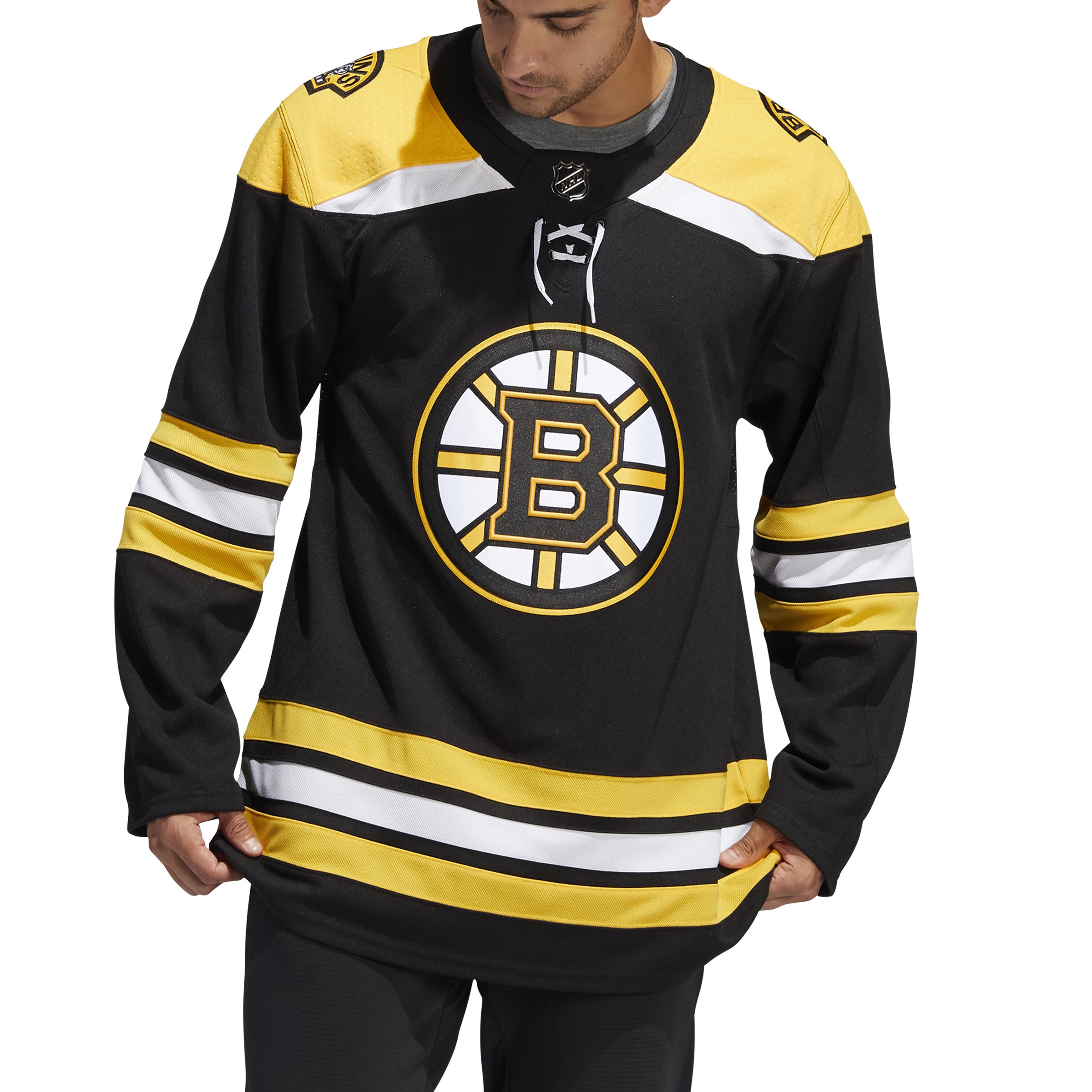 Boston Bruins NHL Adidas Men's Black Primegreen Authentic Pro Jersey