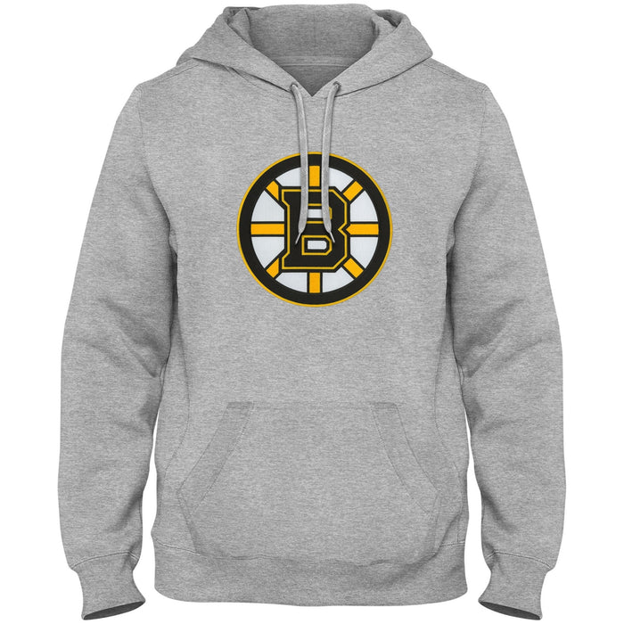 Boston Bruins NHL Bulletin Men's Athletic Grey Express Twill Logo Hoodie