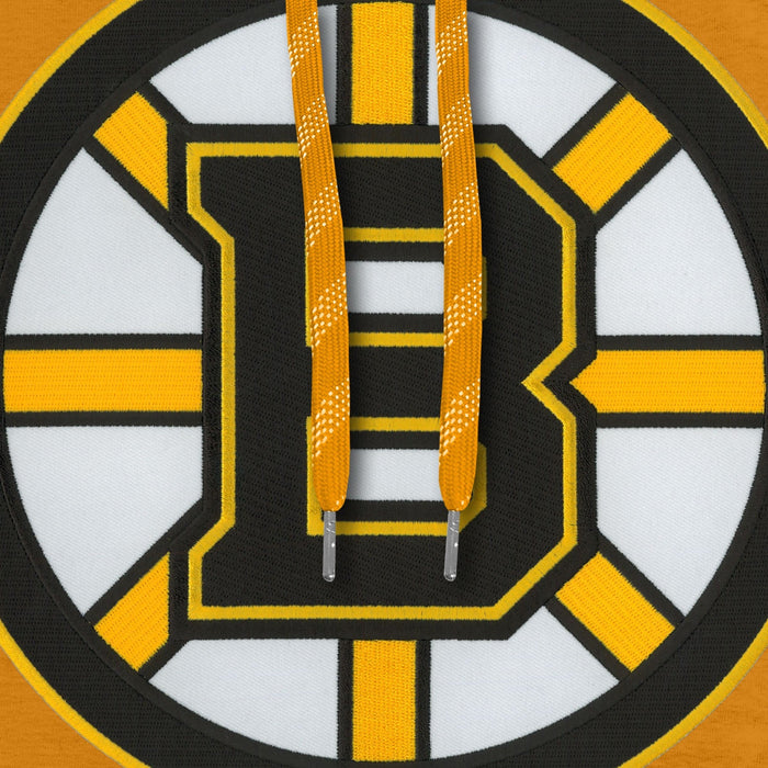 Boston Bruins NHL Bulletin Men's Gold Express Twill Logo Hoodie