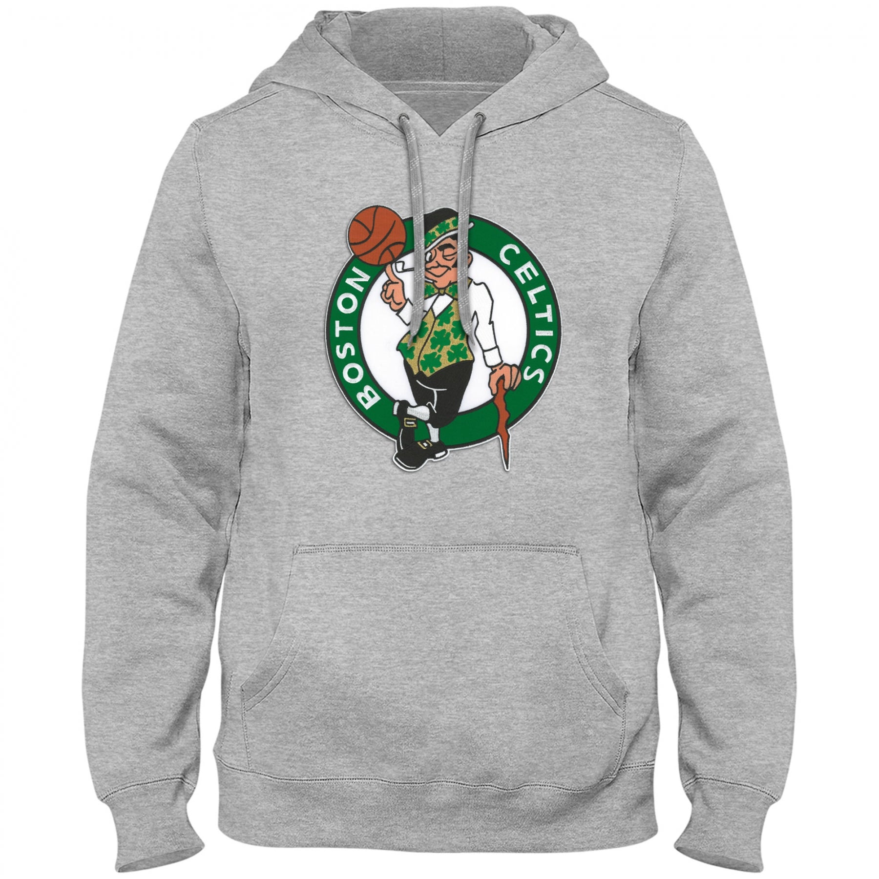 Boston Celtics NBA Bulletin Men's Athletic Grey Express Twill Logo Hoodie