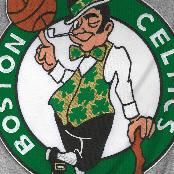 Boston Celtics NBA Bulletin Men's Athletic Grey Express Twill Logo Hoodie