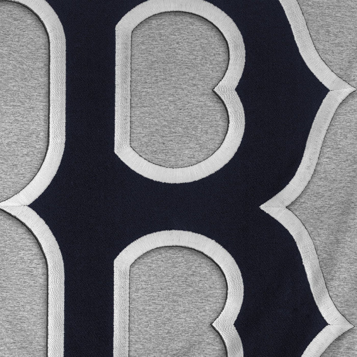 Boston Red Sox MLB Bulletin Men's Athletic Grey Express Twill Logo Hoodie