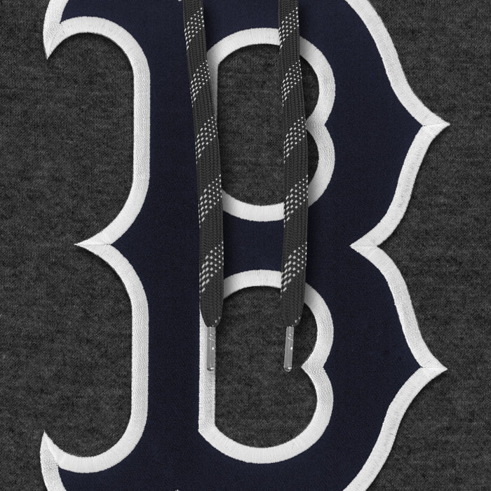 Boston Red Sox MLB Bulletin Men's Charcoal Express Twill Logo Hoodie