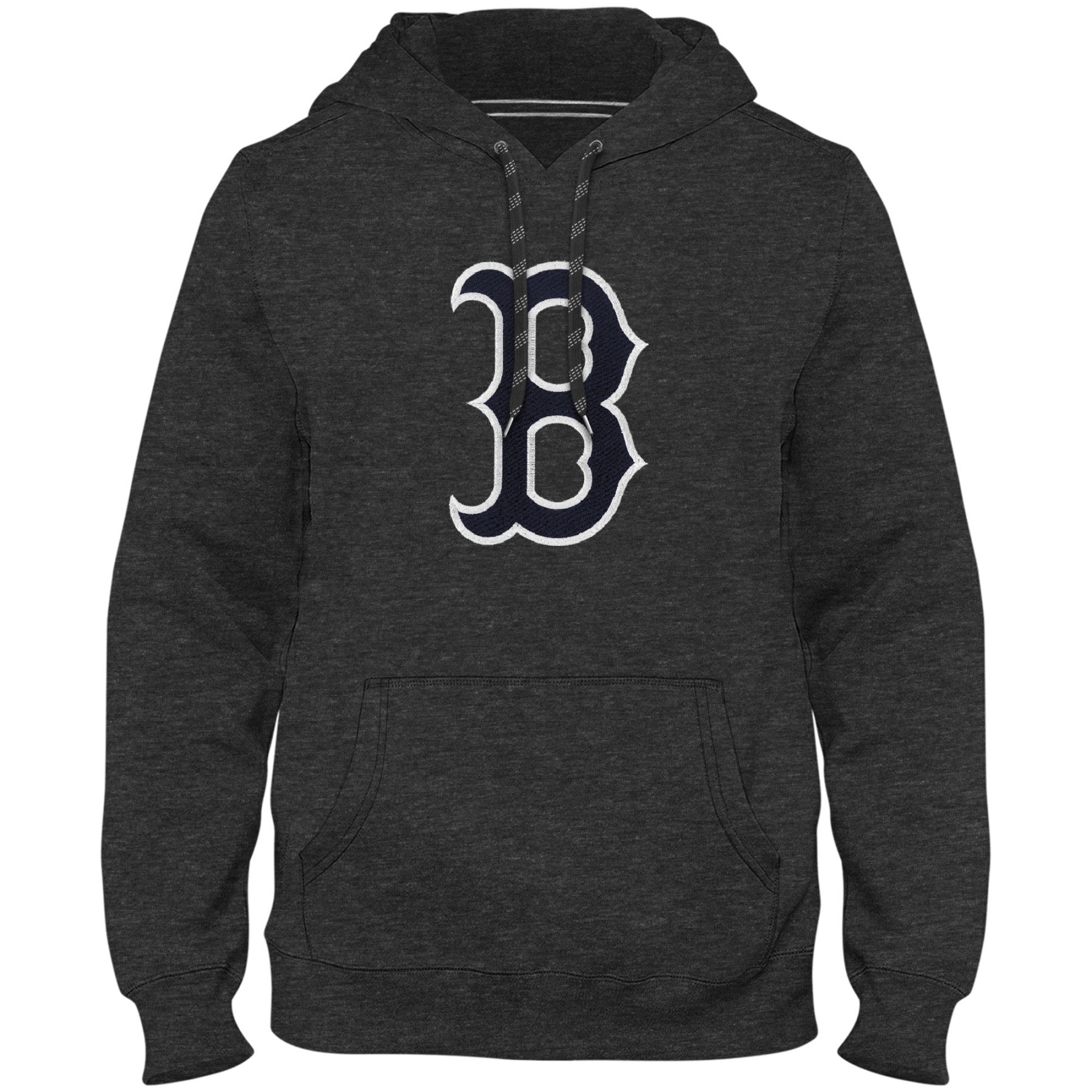 Boston Red Sox MLB Bulletin Men's Charcoal Express Twill Logo Hoodie