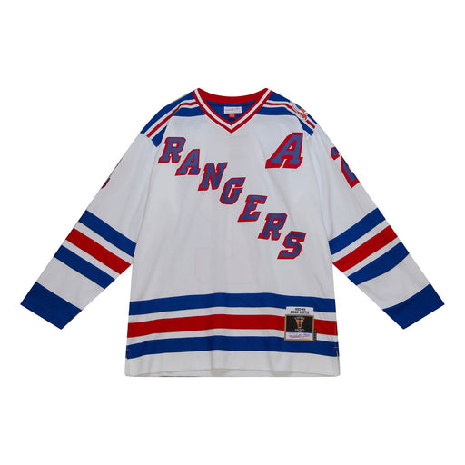 Brian Leetch New York Rangers NHL Mitchell & Ness Men's White 1993 Blue Line Authentic Jersey