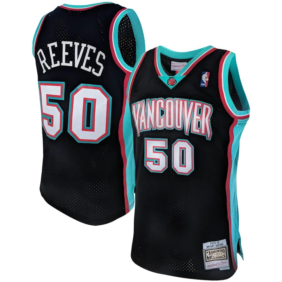 Mitchell & Ness Men NBA Vancouver Grizzlies Swingman Jersey Bryant Reeves Black ’00-01 SMJYVGRKBRV00 M