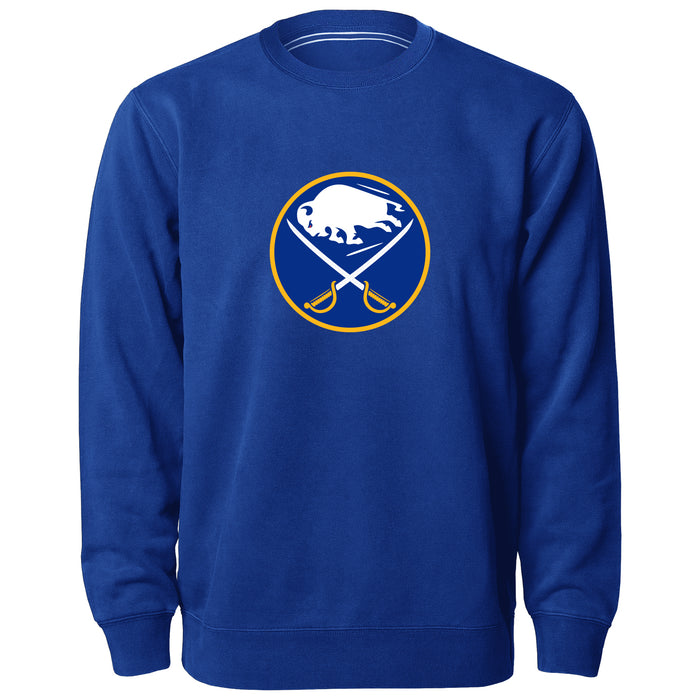 Buffalo Sabres NHL Bulletin Men's Royal Twill Logo Express Crew Sweater