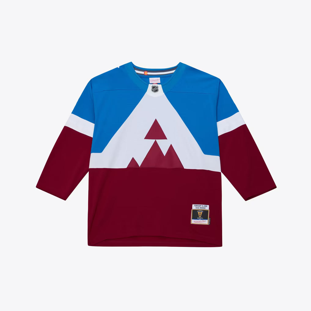 Cale Makar Colorado Avalanche NHL Mitchell & Ness Men's Blue/Burgundy 2020 Stadium Series Power Play Jersey