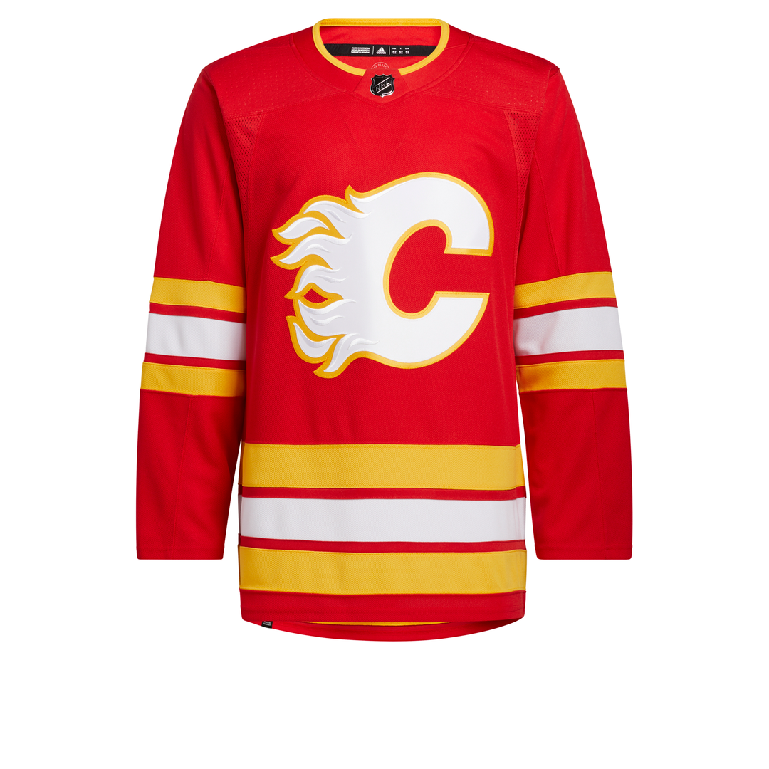 Calgary Flames NHL Adidas Men's Red Primegreen Authentic Pro Jersey