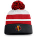 Calgary Flames NHL Fanatics Branded Men's White/Red Special Edition Cuff Pom Knit Hat