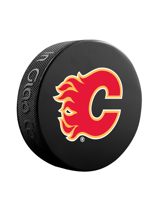 Calgary Flames NHL Inglasco Basic Souvenir Hockey Puck