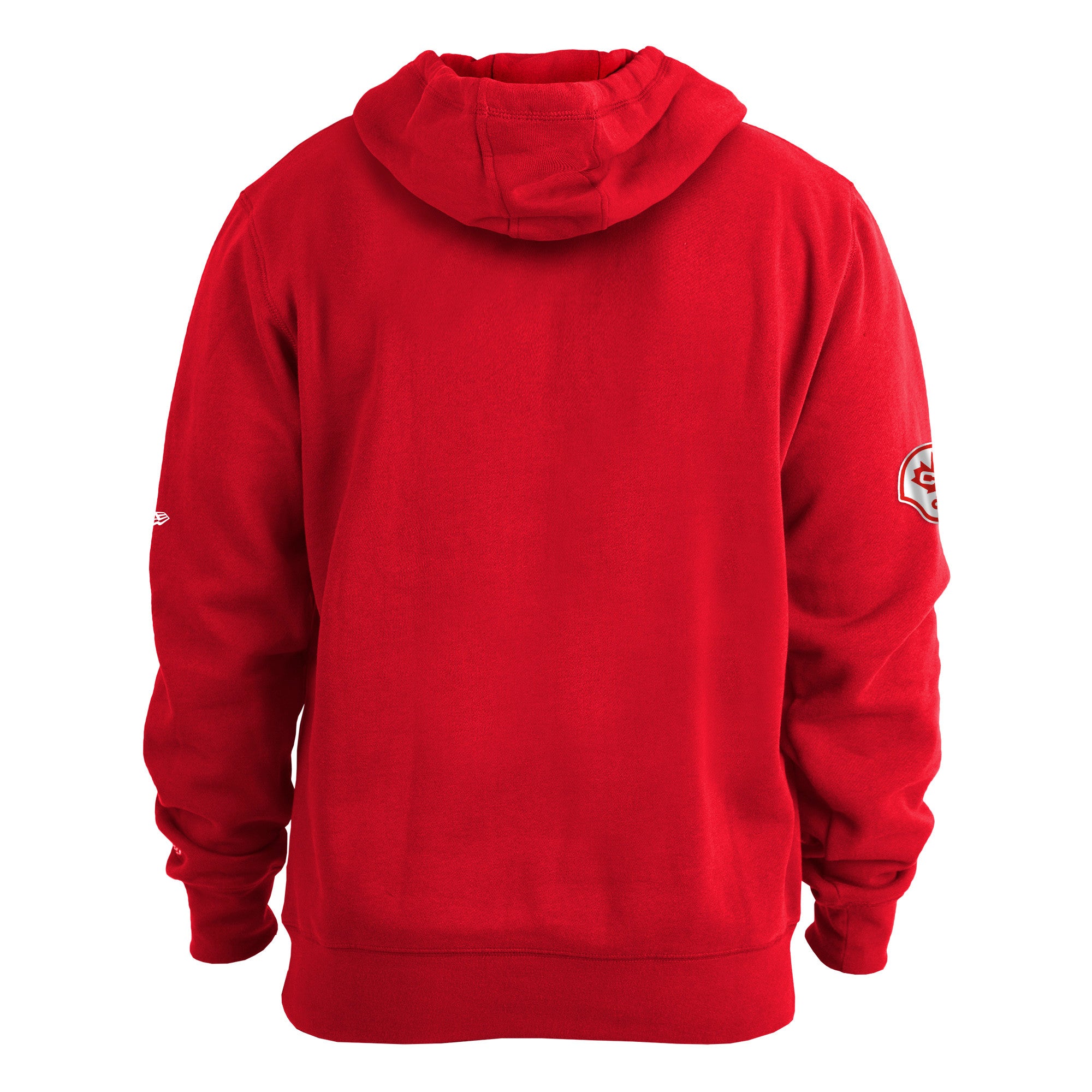 Calgary Stampeders CFL New Era Men's Red Turf Traditions Pullover Hoodie