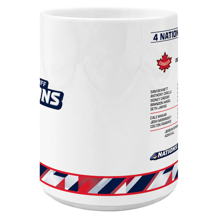 Canada NHL Inglasco 15oz 4 Nations Face-Off Champions Roster Sublimated Mug