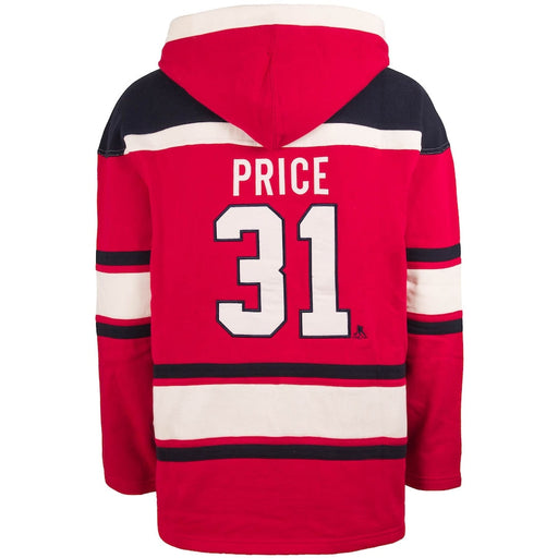 Carey Price Montreal Canadiens NHL 47 Brand Men's Red Heavyweight Lacer Hoodie