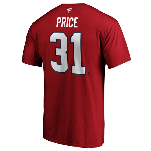 Carey Price Montreal Canadiens NHL Fanatics Branded Men's Red Authentic T-Shirt