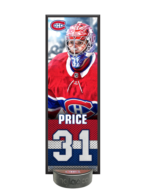 Carey Price Montreal Canadiens NHL Inglasco Deco Plaque And Puck Holder Set